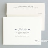 "Ornate Watercolor Frame" - Wedding Thank You Cards in Lapis by Katharine Watson - FREE Recipient Addressing