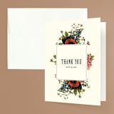 "Vintage Garden Invite" - Wedding Thank You Cards in Vintage Beige by Alisa Wismer - Front