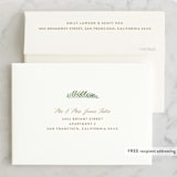 "Painted Ferns" - Wedding Thank You Cards in Cream by Amy Kross - FREE Recipient Addressing