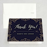 "Wedding Enchantment" - Wedding Thank You Cards in Midnight by Chris Griffith - Front