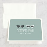"Shades" - Wedding Thank You Cards in Celadon by Olive and Violet - Front