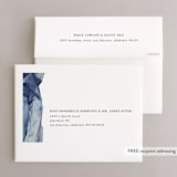"Slate" - Wedding Thank You Cards in Blue Jasper by Erin Deegan - FREE Recipient Addressing