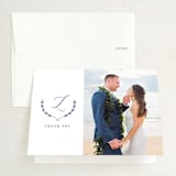 "United" - Wedding Thank You Cards in Cobalt by Susan Brown - Front