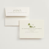 "BeachToile" - Wedding Thank You Cards in Palm by Jenna Holcomb - FREE Recipient Addressing