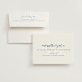 "Aspen Toile" - Wedding Thank You Cards in Denim by Jenna Holcomb - FREE Recipient Addressing