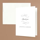 "Beyond Words" - Wedding Thank You Cards in Snow by Kimberly FitzSimons - Front