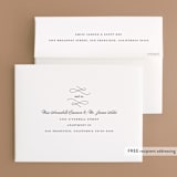 "Beyond Words" - Wedding Thank You Cards in Snow by Kimberly FitzSimons - FREE Recipient Addressing
