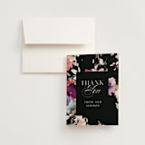 "Beauties" - Wedding Thank You Cards in Noir by Lori Wemple - Front