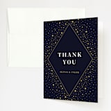 "Magical Day" - Wedding Thank You Cards in Navy by katrina gem - Front