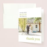 "float + celebrate" - Wedding Thank You Cards in Celery by Float Paperie - Front
