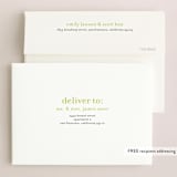 "float + celebrate" - Wedding Thank You Cards in Celery by Float Paperie - FREE Recipient Addressing