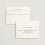 "Elegant Trio" - Wedding Thank You Cards in Sand by Nicole Walsh - FREE Recipient Addressing