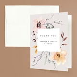 "Sonnet" - Wedding Thank You Cards in Almond by Petra Kern - Front