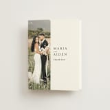 "Portrait" - Wedding Thank You Cards in Platinum by Heather Schertzer - Front