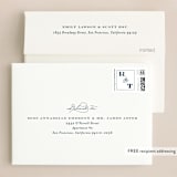 "Structured Charm" - Wedding Thank You Cards in Midnight by Kimberly FitzSimons - FREE Recipient Addressing