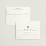"watercolor tile" - Wedding Thank You Cards in Navy by Anastasia Makarova - FREE Recipient Addressing