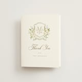 "Avalon" - Wedding Thank You Cards in Chiffon by Everett Paper Goods - Front