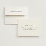 "Circle monogram" - Wedding Thank You Cards in Cotton by Stacey Meacham - FREE Recipient Addressing