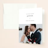 "A Dash of Delight" - Wedding Thank You Cards in Pine Needle by Bramble Studio - Front