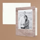 "front and center" - Wedding Thank You Cards in Putty by Angela Marzuki - Front