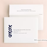 "Brushed Love" - Wedding Thank You Cards in Night Navy by Lisa Guerrero - FREE Recipient Addressing