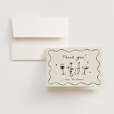 "Chic Soirée" - Wedding Thank You Cards in Ink by Cass Loh - Front