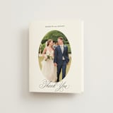 "When I Fall In Love" - Wedding Thank You Cards in Snow Bright by Design Lotus - Front