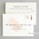 "Lithe" - Wedding Thank You Cards in Blush by Kristie Kern - FREE Recipient Addressing