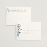 "Wildflower Wreath" - Wedding Thank You Cards in Sky by Grace Kreinbrink - FREE Recipient Addressing