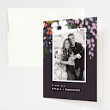 "spring dream" - Wedding Thank You Cards in Onyx by Angela Marzuki - Front