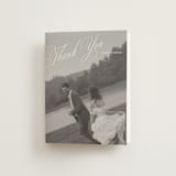 "Enamored" - Folded Wedding Thank You Cards in Pearl by Pixel and Hank - Front