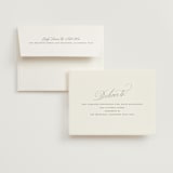 "Enamored" - Folded Wedding Thank You Cards in Pearl by Pixel and Hank - FREE Recipient Addressing