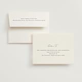 "Boucle" - Folded Wedding Thank You Cards in Ink by Kristie Kern - FREE Recipient Addressing