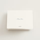 "Villa" - Folded Wedding Thank You Cards in Provincial Blue by Blustery August - Front