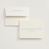 "Villa" - Folded Wedding Thank You Cards in Provincial Blue by Blustery August - FREE Recipient Addressing