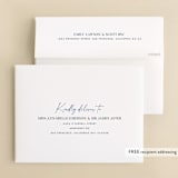 "Mod Marble" - Wedding Thank You Cards in Maraschino by A Real Peach Studio - FREE Recipient Addressing