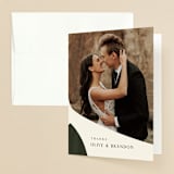 "Warner" - Wedding Thank You Cards in Emerald by Carrie ONeal - Front
