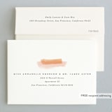 "Watercolor Wisp" - Wedding Thank You Cards in Blush by Ariel Rutland - FREE Recipient Addressing