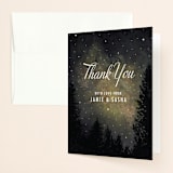 "Starry, Starry Night" - Wedding Thank You Cards in Shadow by Elly - Front