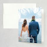 "Tropical Foliage" - Wedding Thank You Cards in Fern by Hooray Creative - Front