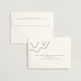 "Wavy" - Wedding Thank You Cards in Jet by Jen Owens - FREE Recipient Addressing