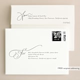 "Heirloom" - Wedding Thank You Cards in Ink by Kimberly Morgan - FREE Recipient Addressing