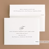 "initals" - Wedding Thank You Cards in Champagne by Lori Wemple - FREE Recipient Addressing