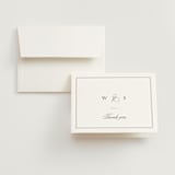 "Crawford" - Wedding Thank You Cards in Ivory by Amy Kross - Front