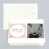 "New York" - Wedding Thank You Cards in Blush by Nazia Hyder - Front