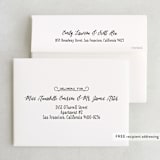 "Inked" - Wedding Thank You Cards in Honey Bee by GeekInk Design - FREE Recipient Addressing