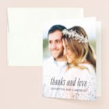 "Starlight" - Wedding Thank You Cards in Blue Violet by Snow and Ivy - Front