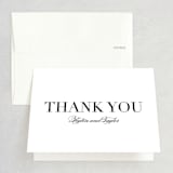 "Classic" - Wedding Thank You Cards in Tuxedo by Lauren Chism - Front