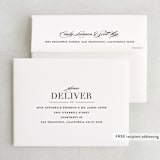 "Classic" - Wedding Thank You Cards in Tuxedo by Lauren Chism - FREE Recipient Addressing