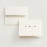 "Hepburn" - Wedding Thank You Cards in Tuxedo by Megan Davis - Front